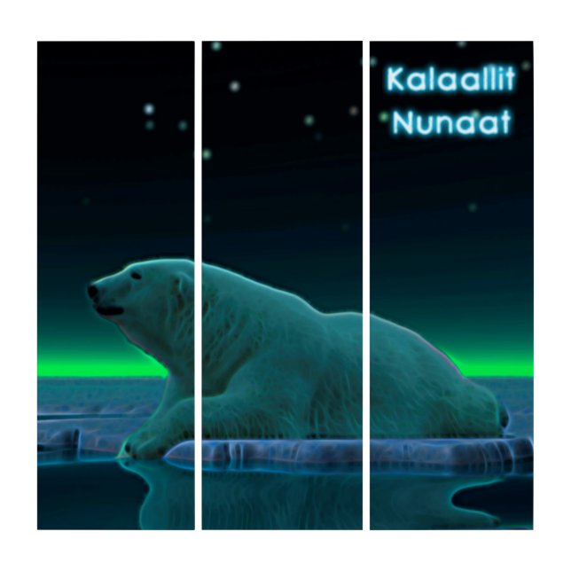 Ice Edge Polar Bear - Greenland Triptych (Front)