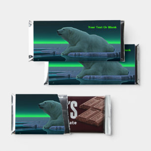 Ice Edge Polar Bear Hershey Bar Favors