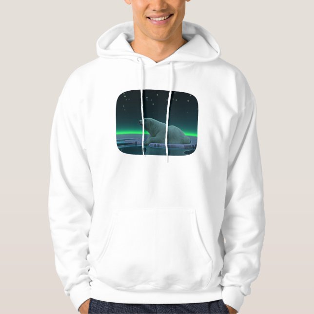 Ice Edge Polar Bear Hoodie (Front)
