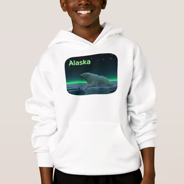 Ice Edge Polar Bear Hoodie (Front)