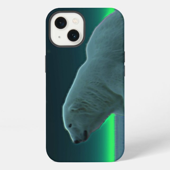 Ice Edge Polar Bear Iphone Case (Back)