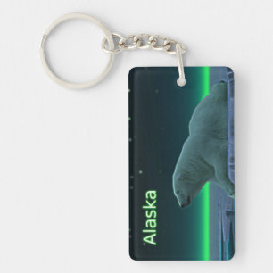 Ice Edge Polar Bear Keychain