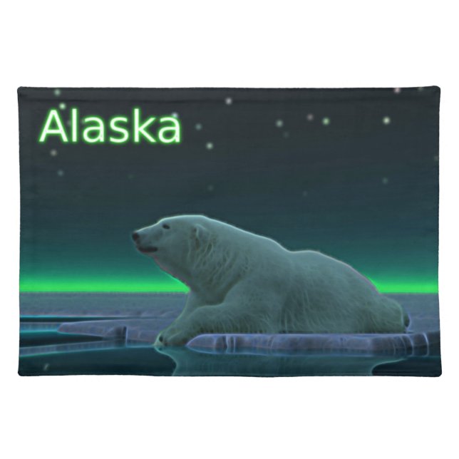 Ice Edge Polar Bear Placemat (Front)