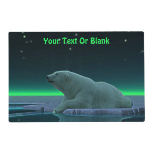 Ice Edge Polar Bear Placemat