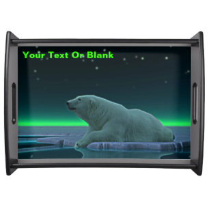 Ice Edge Polar Bear Serving Tray