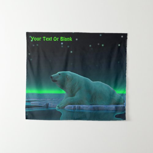 Ice Edge Polar Bear Tapestry