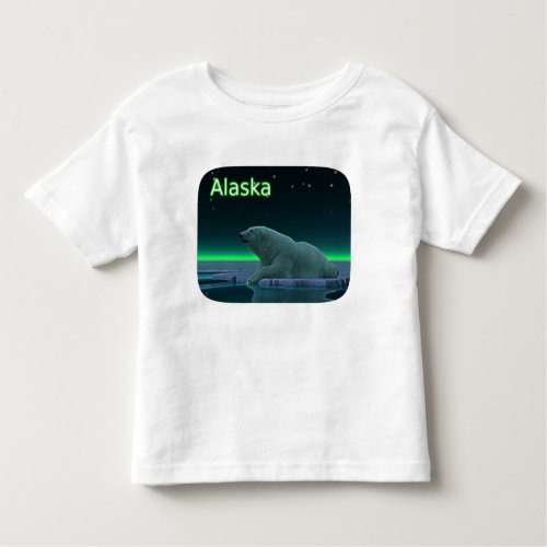 Ice Edge Polar Bear Toddler T_shirt