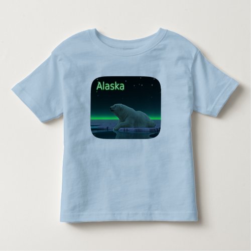 Ice Edge Polar Bear Toddler T_shirt