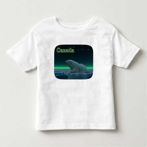 Ice Edge Polar Bear Toddler T_shirt