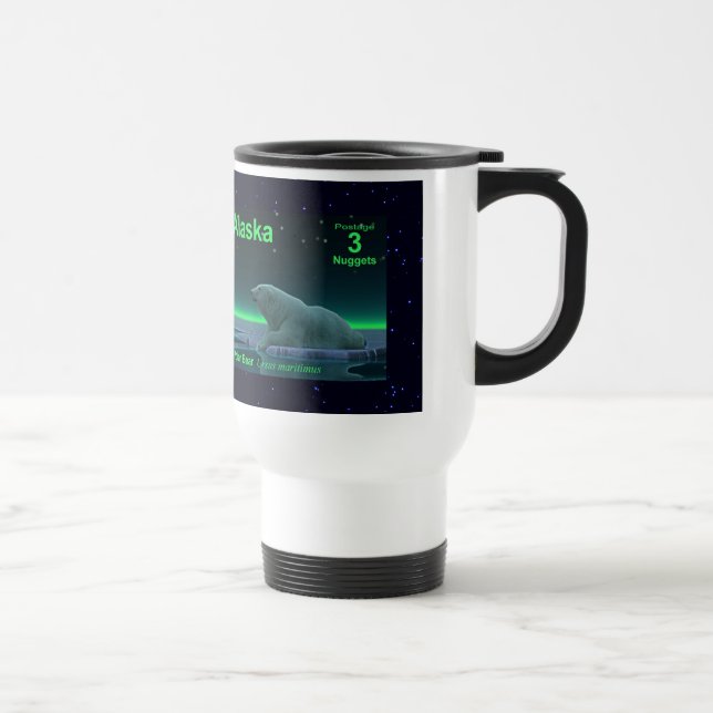 Ice Edge Polar Bear Travel Mug (Right)