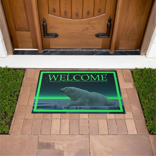 Ice Edge Polar Bear _ Welcome Doormat