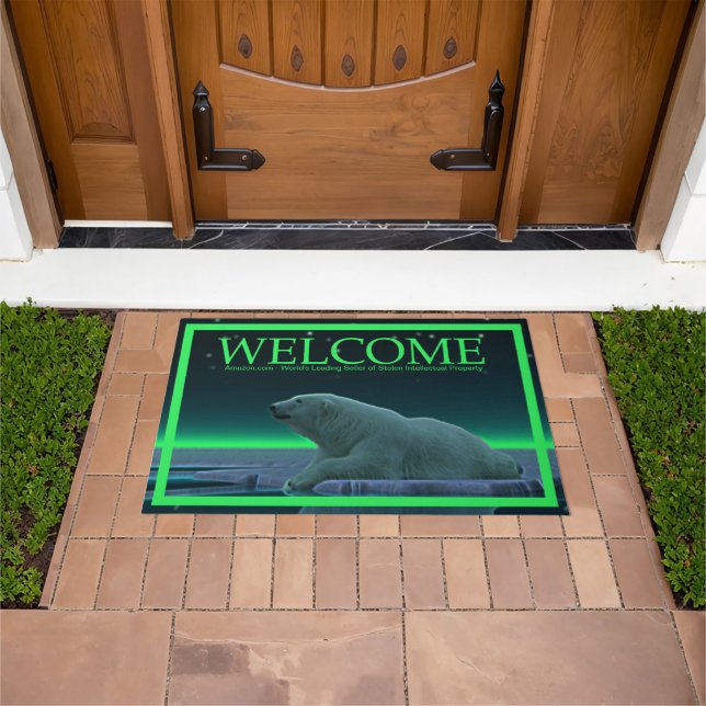 Ice Edge Polar Bear - Welcome Doormat (Outdoor)