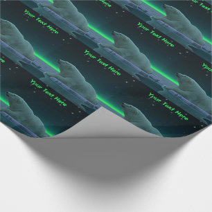 Ice Edge Polar Bear Wrapping Paper