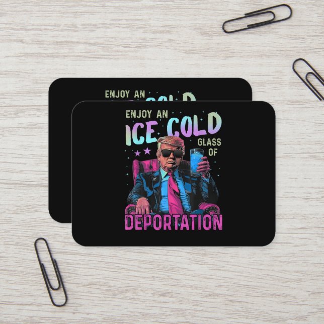 ICE Enjoy an Ice Cold Business Card (Front/Back In Situ)