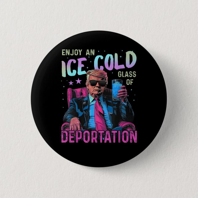 ICE Enjoy an Ice Cold Button (Front)