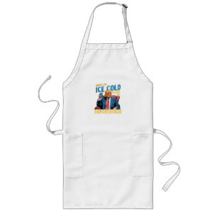 ICE Enjoy an Ice Cold Glass of Deportation Long Apron