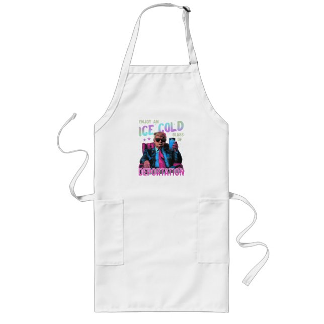 ICE Enjoy an Ice Cold Long Apron (Front)