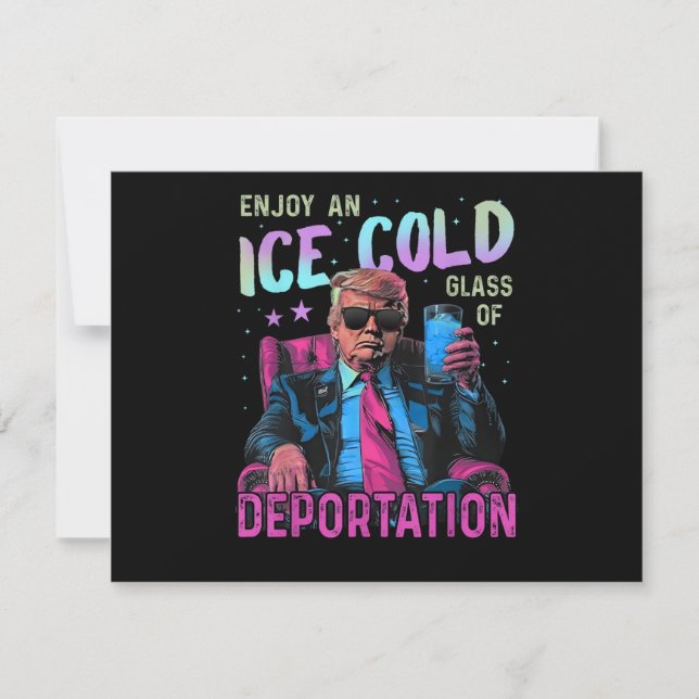 ICE Enjoy an Ice Cold Thank You Card (Front)
