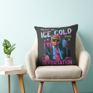 ICE Enjoy an Ice Cold Throw Pillow