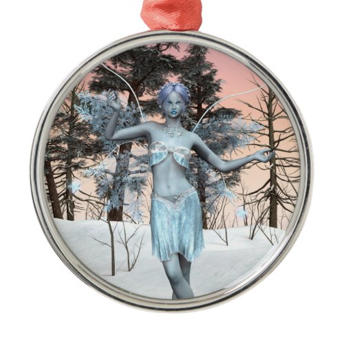 Ice Fairy Metal Ornament