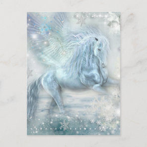 Ice Fantasy Pegasus Postcard