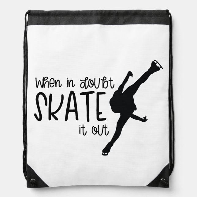 Ice figure skating bag "Skate it out" (Front)