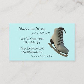 Ice Figure Skating Instructor Business Cards by Baysideimages at Zazzle