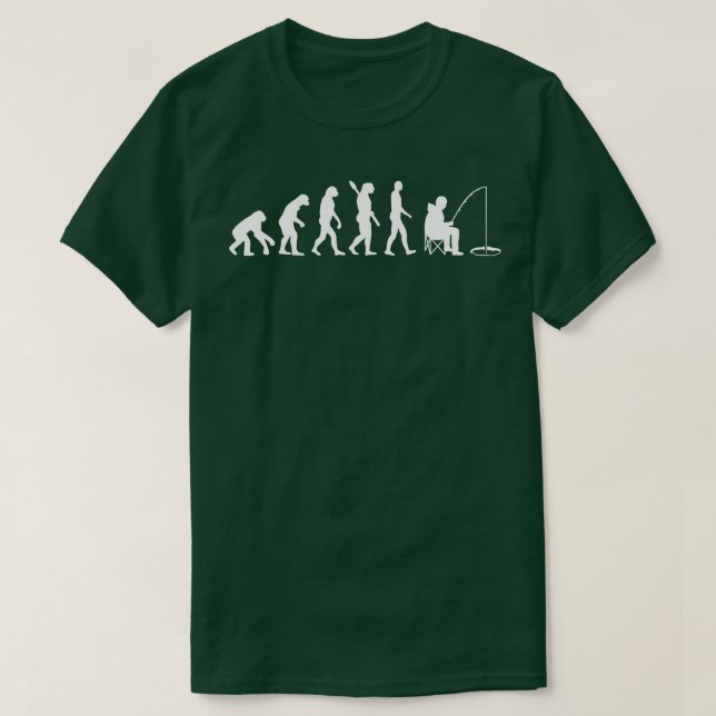 Ice Fishing Evolution T-Shirt (Design Front)