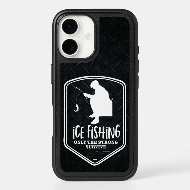 Ice Fishing Men's Winter Sport Hobby Otterbox iPhone Case (Back)