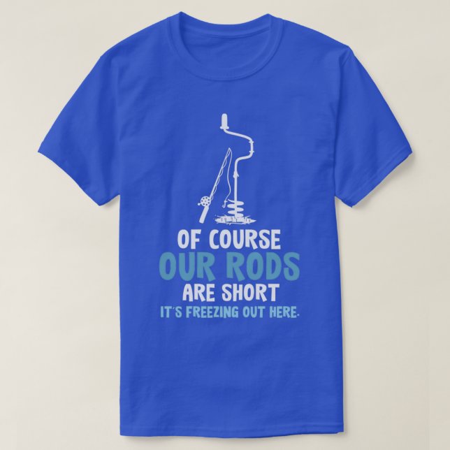 Ice Fishing Winter Holiday Snow Sports Ice Hole T-Shirt (Design Front)