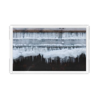 Ice Formations Acrylic Tray by hildurbjorg at Zazzle
