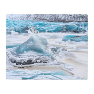 Ice Formations On Glacier Metal Print