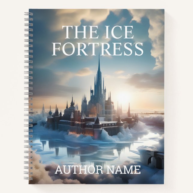 Ice Fortress Book Cover Inspiration Notebook (Front)