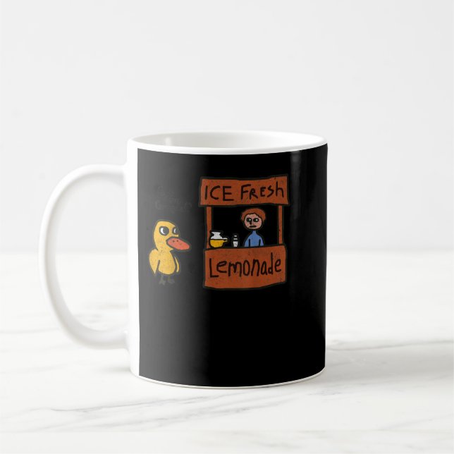 Ice Fresh Lemonade Got Any Grapes Duck Funny Gift  Coffee Mug (Left)