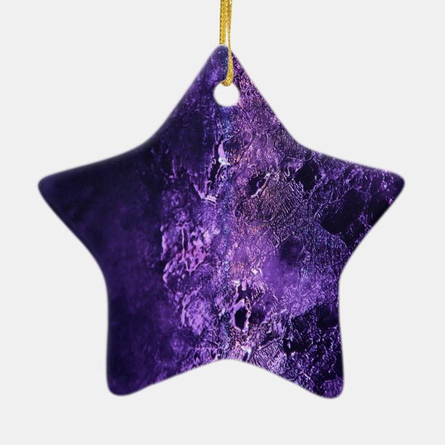 Ice - Glacial - Amazing! Ceramic Ornament (Back)