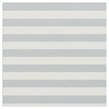 Ice Gray & White Striped Fabric by StripyStripes at Zazzle