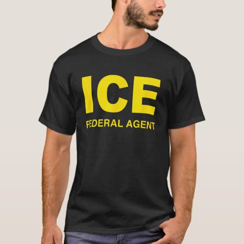 ICE Halloween Costume Federal Agent Police Immigra T_Shirt