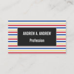 [ Thumbnail: Ice Hockey Arena Rink-Inspired Stripes Card ]