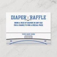 Ice Hockey Baby Shower Diaper Raffle
