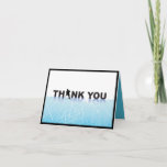 ICE HOCKEY Bar Bat Mitzvah Folded Thank You Card