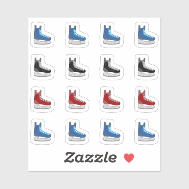 Ice Hockey Boot Game Day Sports Reminder Planner Sticker (Sheet)