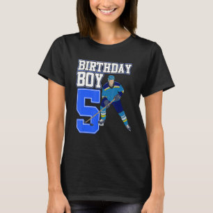 Ice Hockey Boy 5th Birthday Sport Player Coach Gr T-Shirt