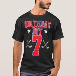 Ice Hockey Boy 7th Birthday Sport Player Coach Gr T-Shirt