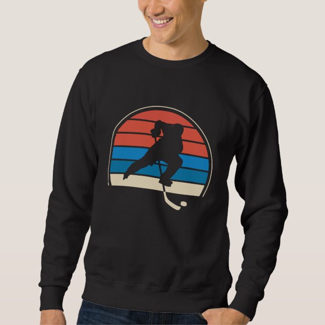 Ice Hockey Center Defense Player Sweatshirt (Front)