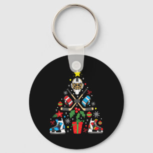 Ice Hockey Christmas Ornament Tree Fun Xmas Gift B Keychain