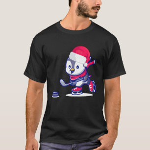 Ice hockey christmas penguin T-Shirt