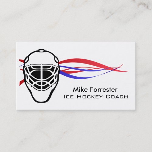 Ice Hockey Coach Business Card