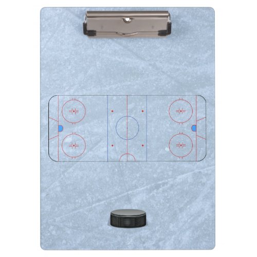 Ice Hockey Coach Clipboard