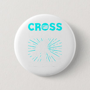 Ice Hockey Cross Checking Is How I Hug Player Team Button