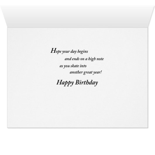 Ice Hockey Custom Name Birthday in Words, Joshua (Inside Horizontal (Bottom))